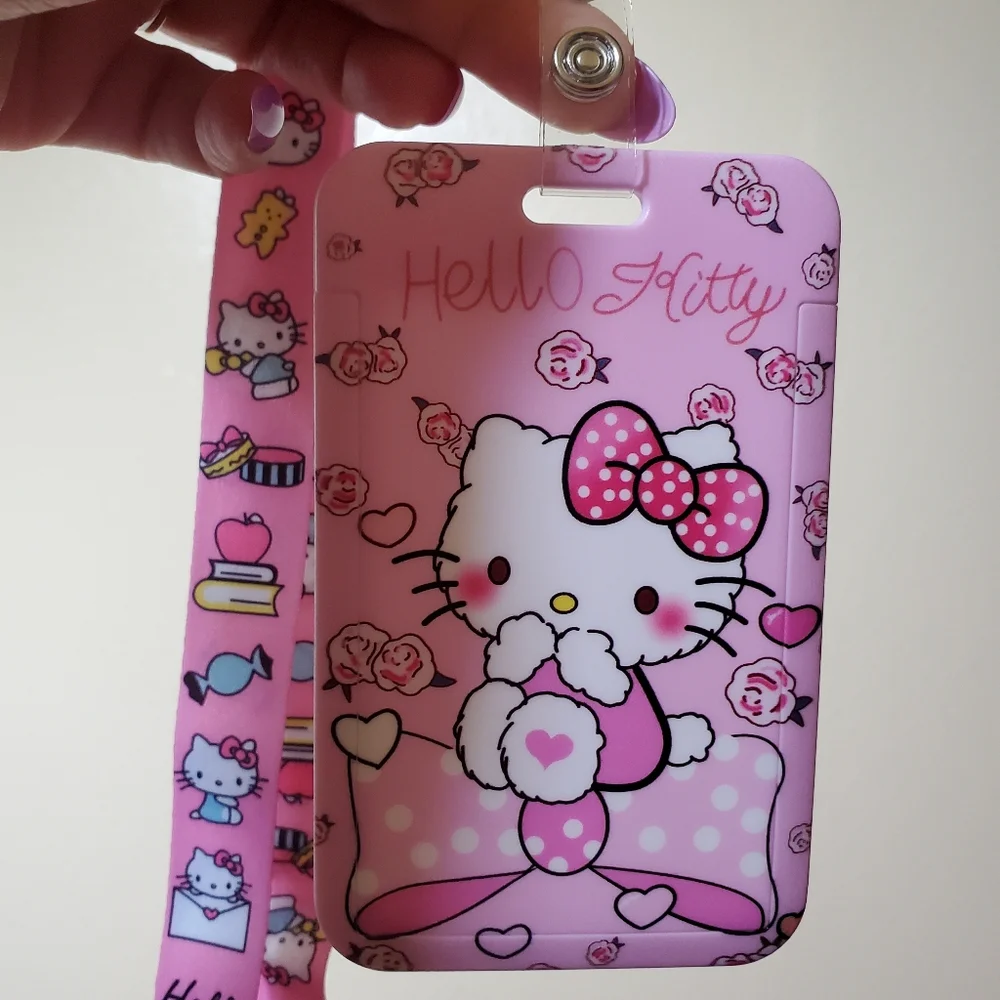 Hello Kitty ID/Credit Card Holder With Lanyard